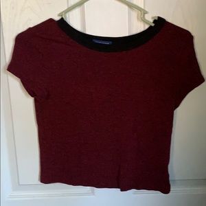 ☀️Ringer tee crop top